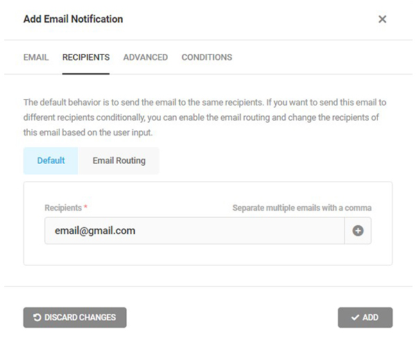 Email Recipients Forminator